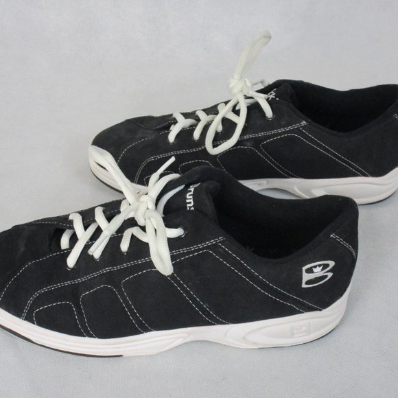 Brunswick Shoes Brunswick K141 Stealth Bowling Shoes Black White